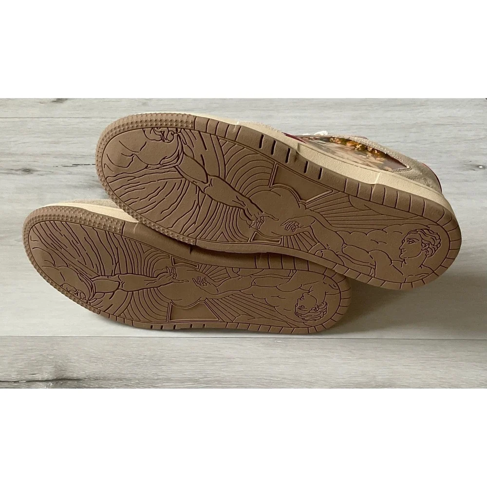 Galartsy The Creation of Adam Michelangelo Unisex Sneakers Size 9/9.5 New W Tags